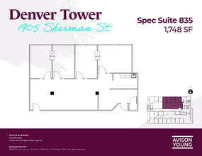 1905 Sherman St, Denver, CO à louer Plan d’étage– Image 1 sur 2