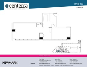 1873 S Bellaire St, Denver, CO à louer Plan d’étage– Image 1 sur 2