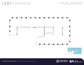 1301 Fannin St, Houston, TX à louer Plan d’étage– Image 2 sur 2