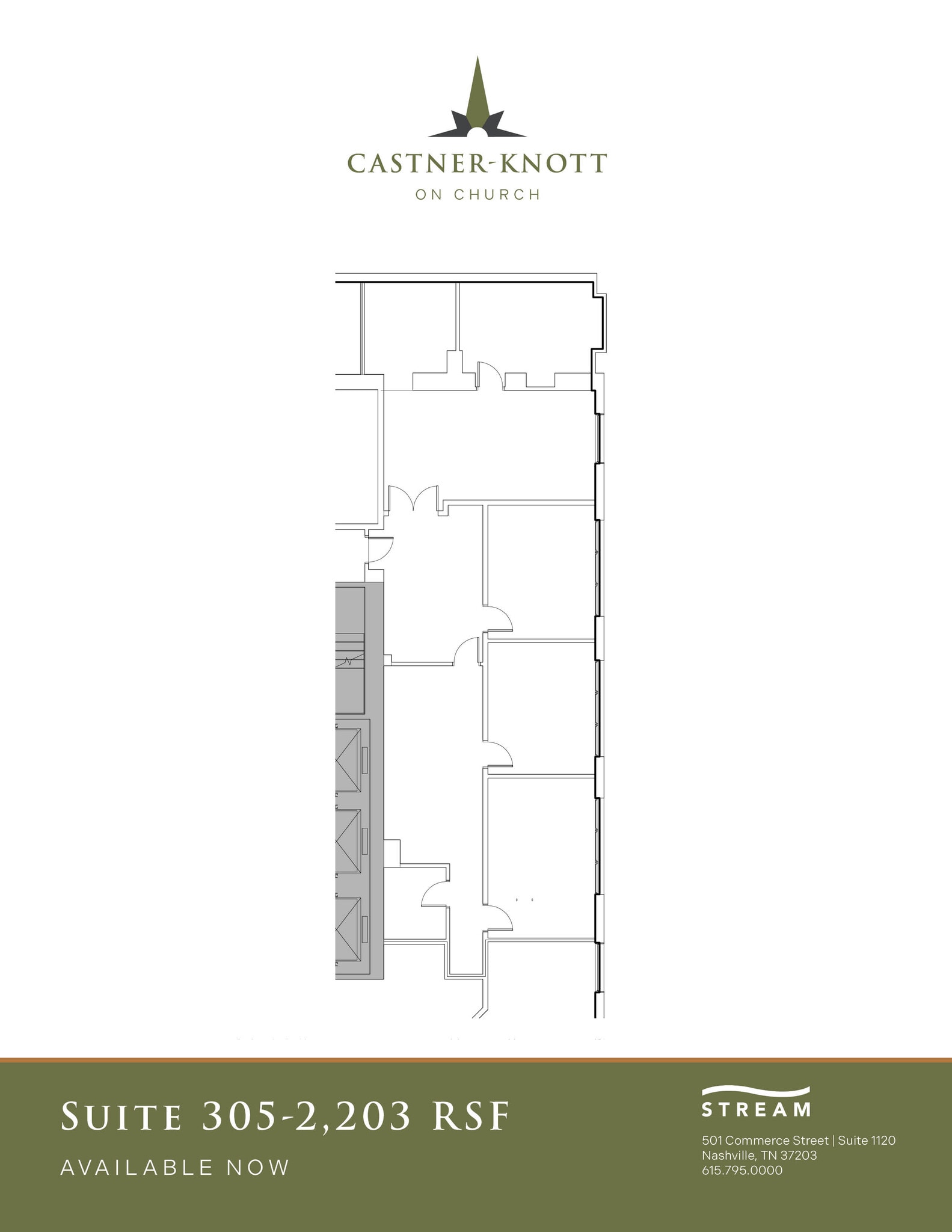 618 Church St, Nashville, TN à louer Plan d’étage– Image 1 sur 1