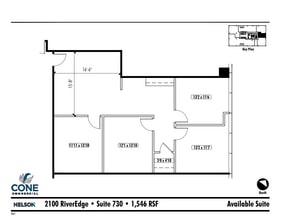 2100 Riveredge Pky NW, Atlanta, GA à louer Plan d’étage– Image 1 sur 2