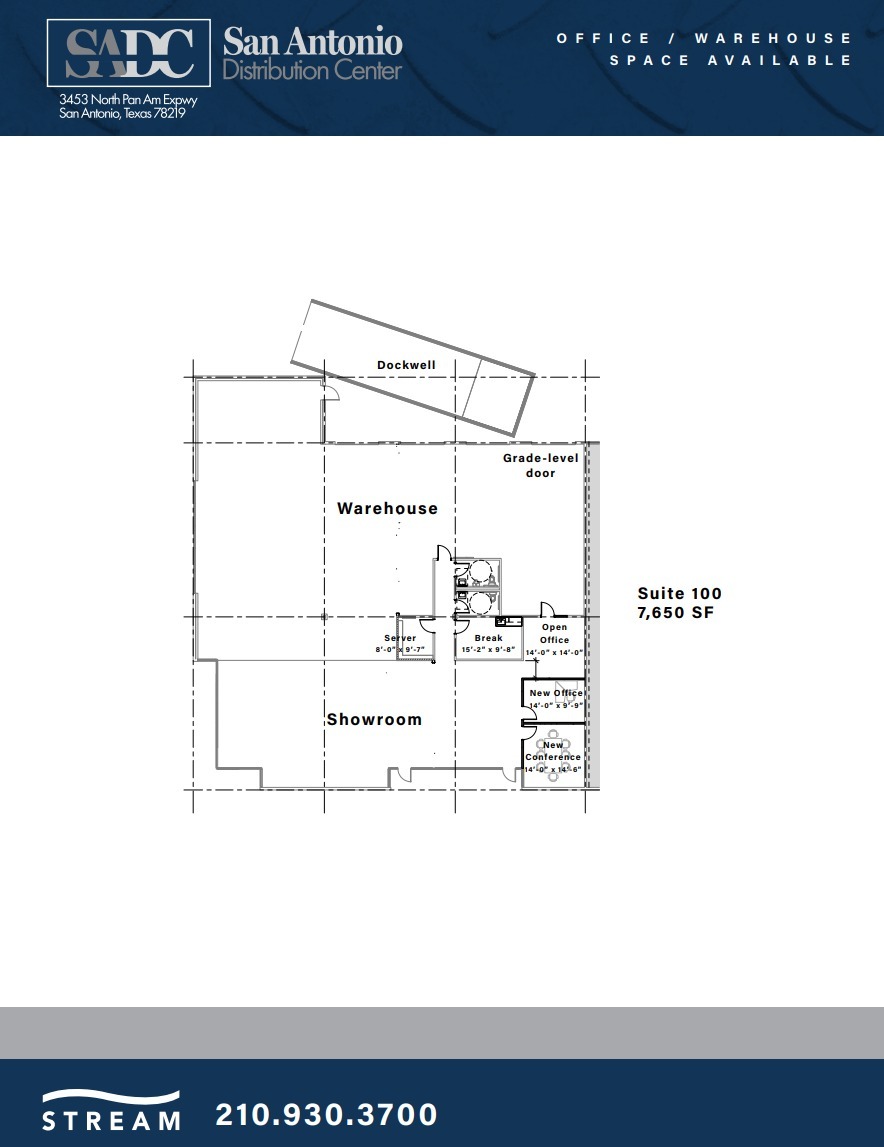 3453 IH-35 N, San Antonio, TX à louer Plan d’étage– Image 1 sur 1