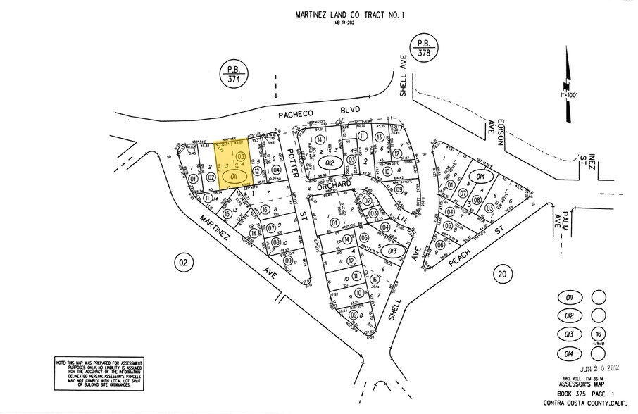2368 Pacheco Blvd, Martinez, CA à louer - Plan cadastral – Image 2 sur 2
