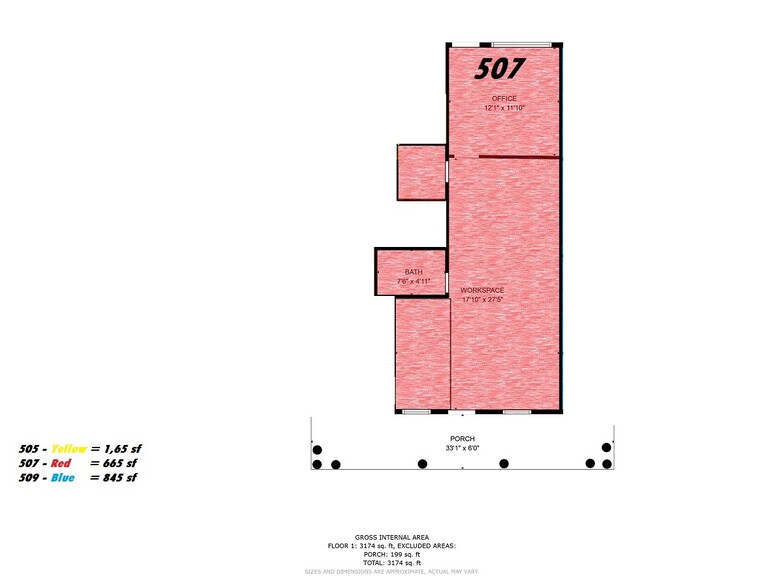 507 Colonial Ct, Plymouth, IN à louer - Plan d’étage – Image 2 sur 3