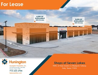 Plus de détails pour NWC of Katy-Gaston & Westpark Tollway, Katy, TX - Local commercial à louer