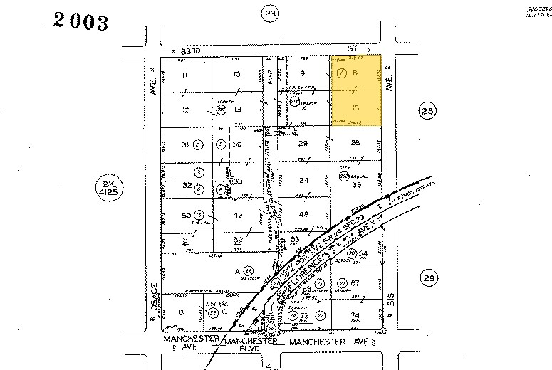 5500 W 83rd St, Los Angeles, CA à louer - Plan cadastral – Image 3 sur 3
