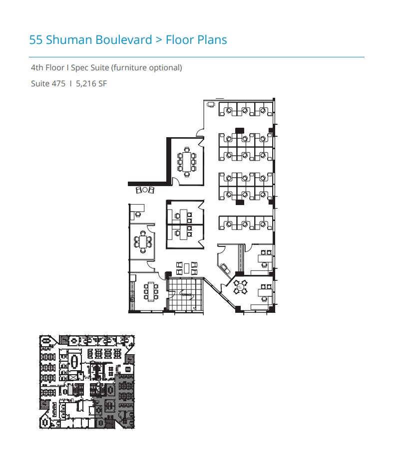 55 Shuman Blvd, Naperville, IL à louer Plan d’étage– Image 1 sur 1