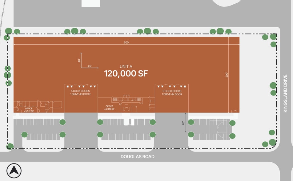 1047-1051 Douglas Rd, Batavia, IL à louer Plan de site– Image 1 sur 1
