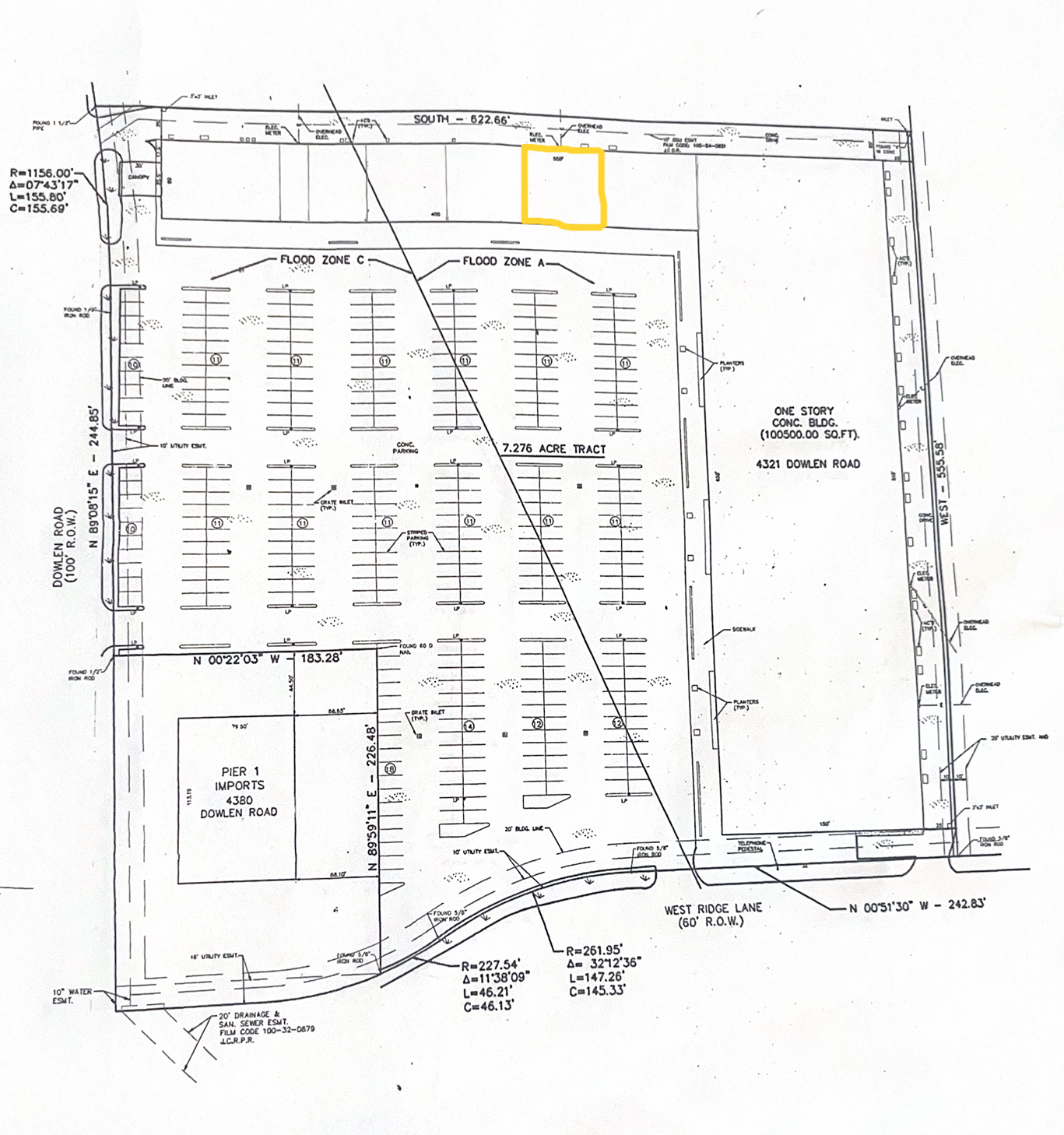 4360 Dowlen Rd, Beaumont, TX à louer Plan cadastral– Image 1 sur 2