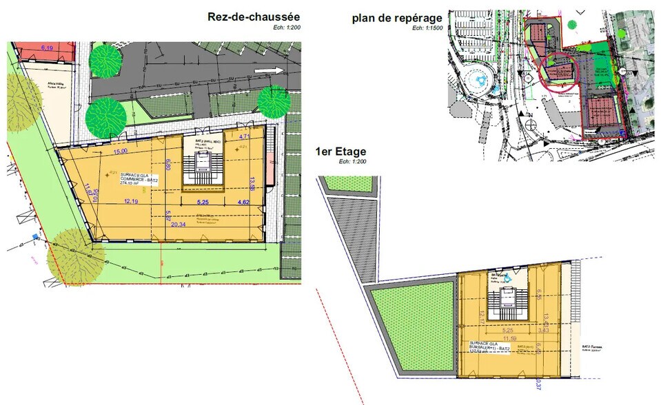 Bureau dans LA CHAPELLE-SAINT-MESMIN à louer - Plan d’étage – Image 1 sur 4
