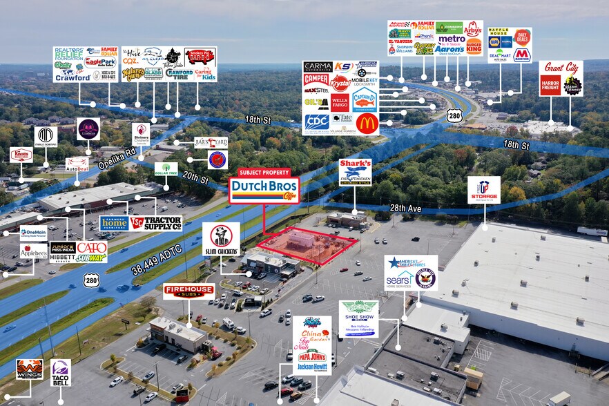 2003 US-431 Hwy, Phenix City, AL à vendre - Aérien – Image 3 sur 4