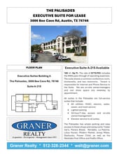 3006 Bee Caves Rd, Austin, TX à louer Plan d’étage– Image 1 sur 1