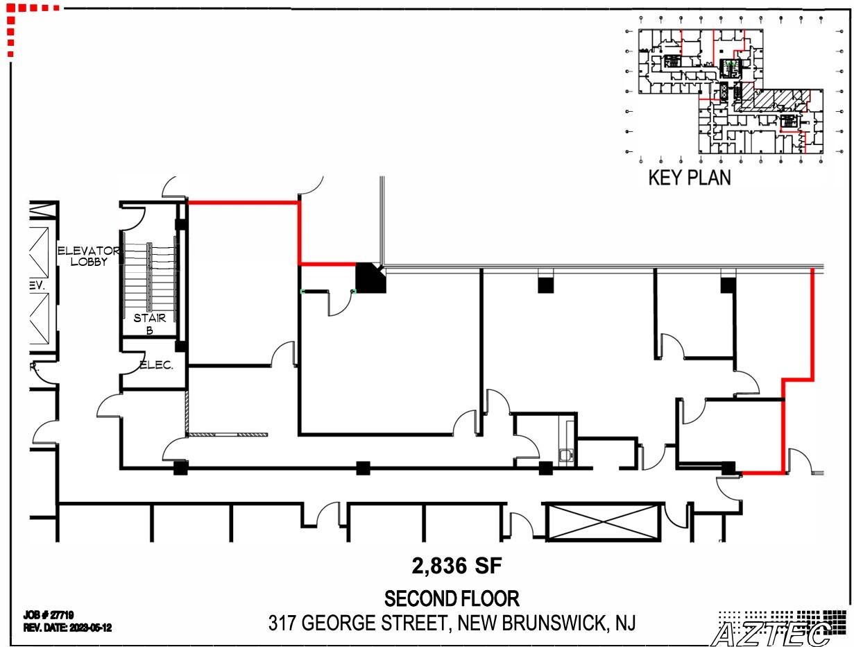 303 George St, New Brunswick, NJ à louer Plan d’étage– Image 1 sur 1