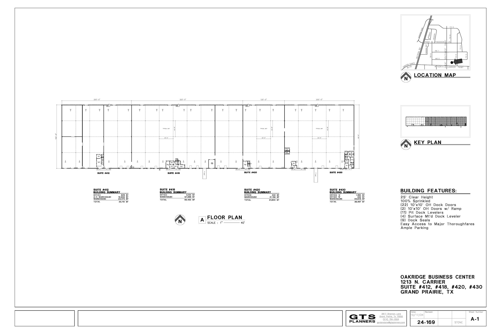 1201 W Carrier Pkwy, Grand Prairie, TX à louer Plan d’étage– Image 1 sur 1