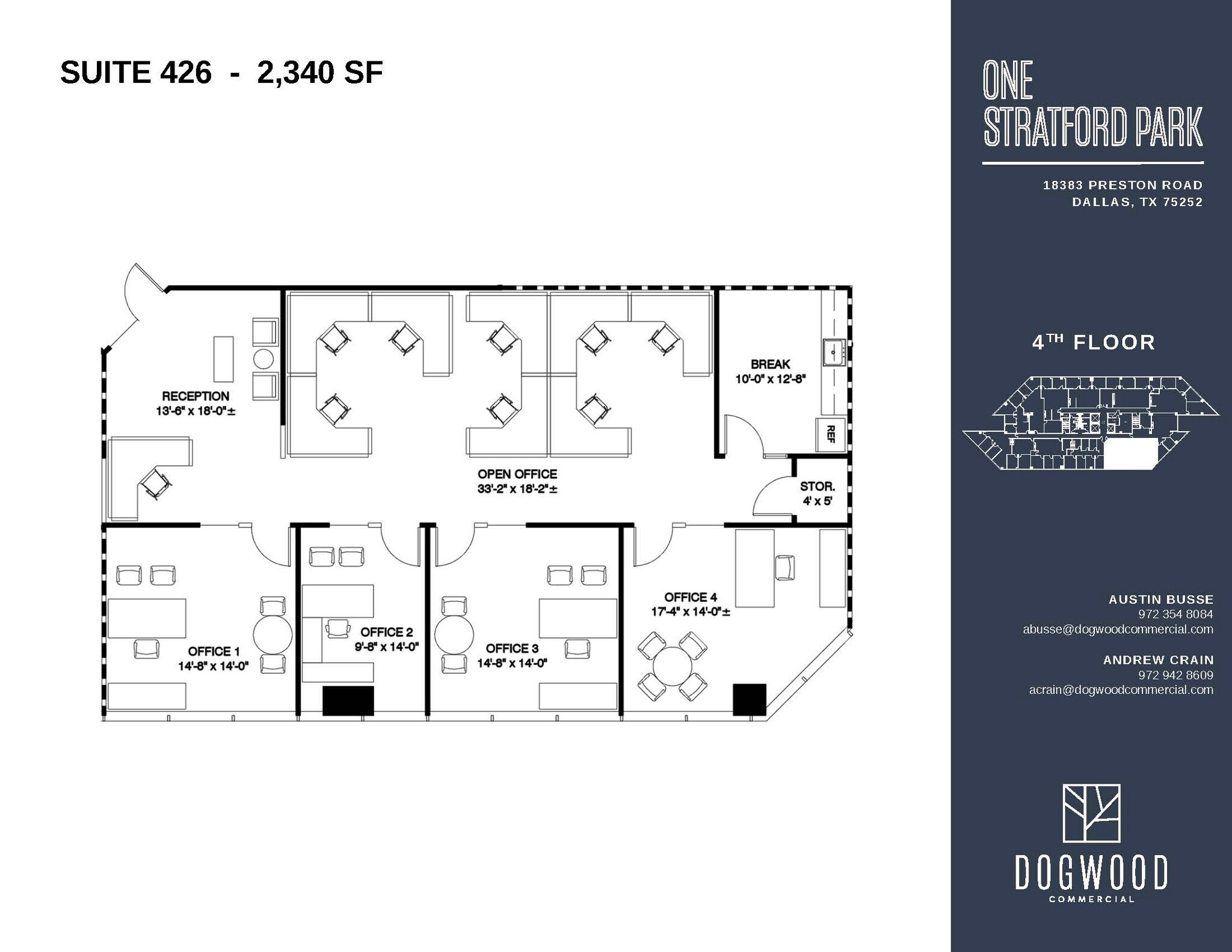 18383 Preston Rd, Dallas, TX à louer Plan d’étage– Image 1 sur 1