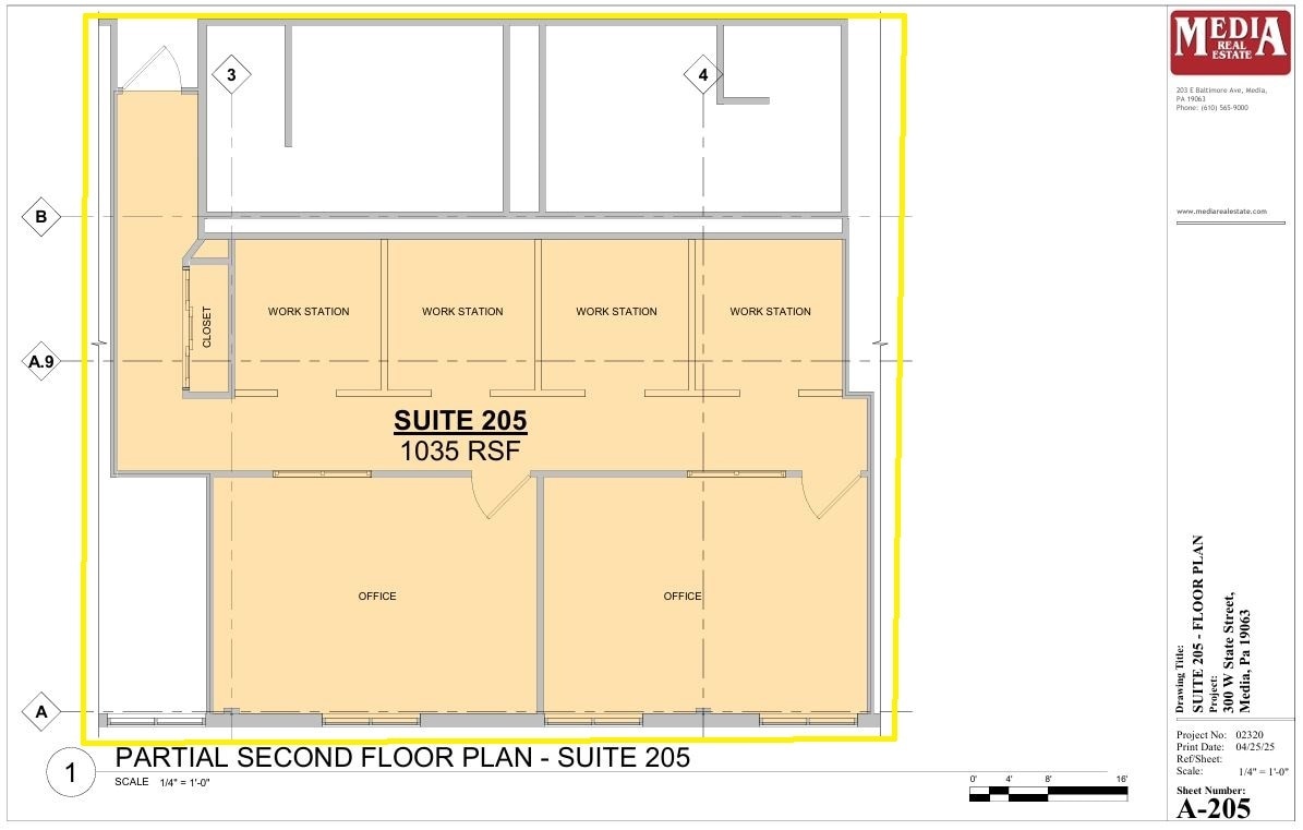 300 W State St, Media, PA à louer Plan d’étage– Image 1 sur 1