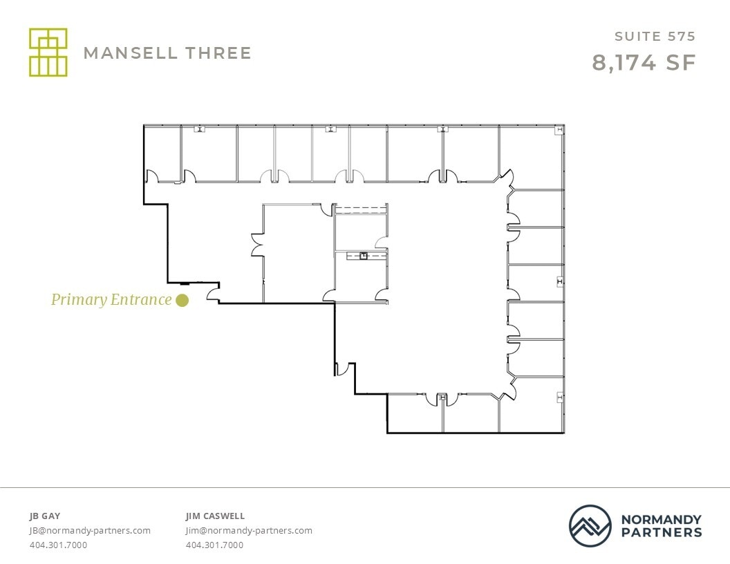 3600 Mansell Rd, Alpharetta, GA à louer Plan d’étage– Image 1 sur 1
