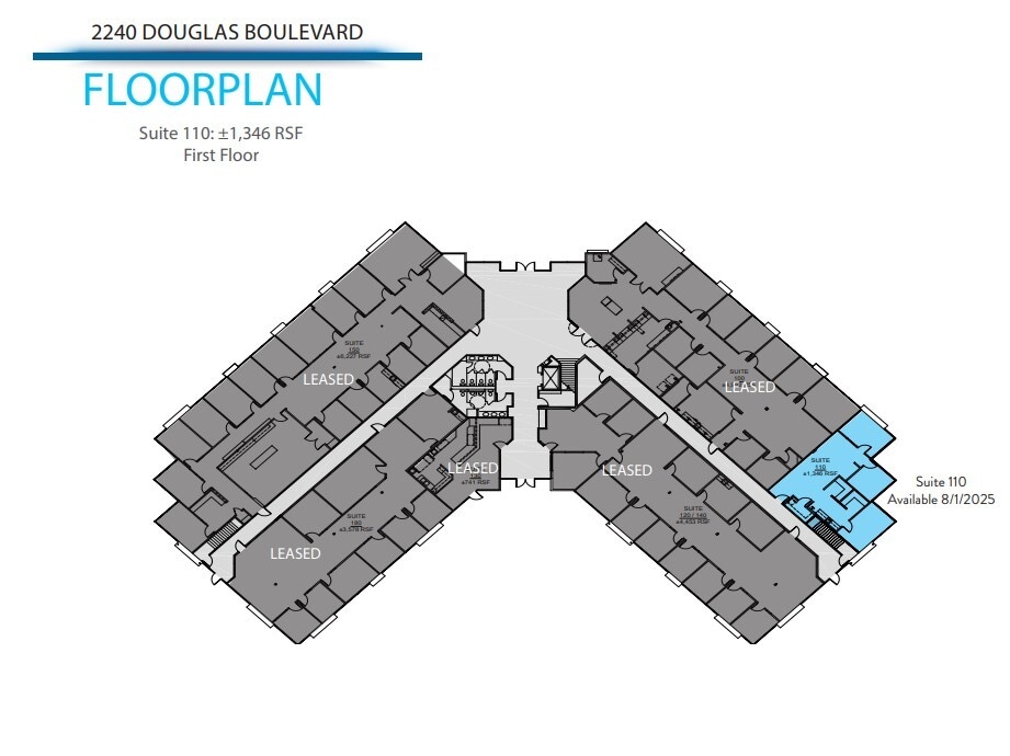 2240 Douglas Blvd, Roseville, CA à louer Plan d’étage– Image 1 sur 1