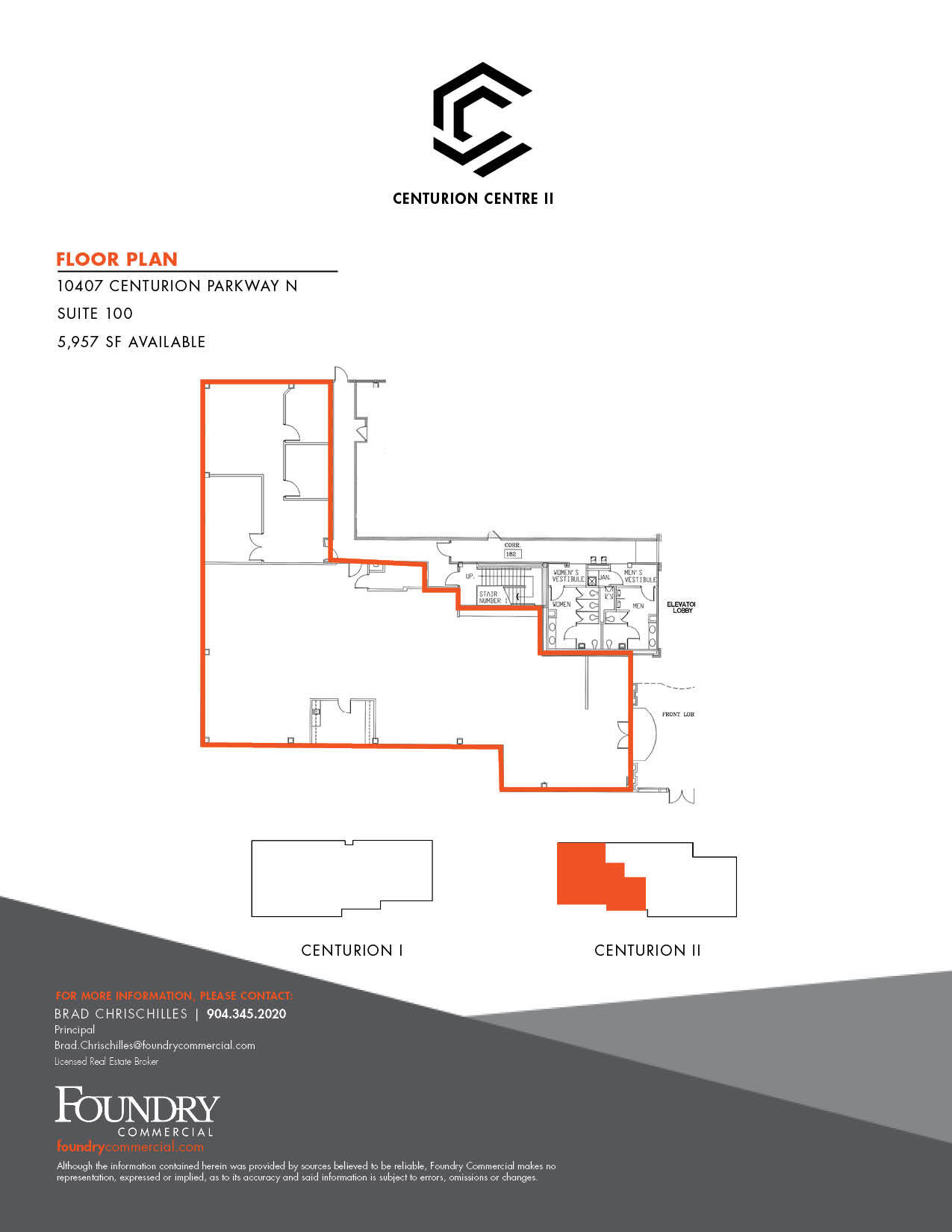 10375 Centurion Pky N, Jacksonville, FL à louer Plan d’étage– Image 1 sur 2