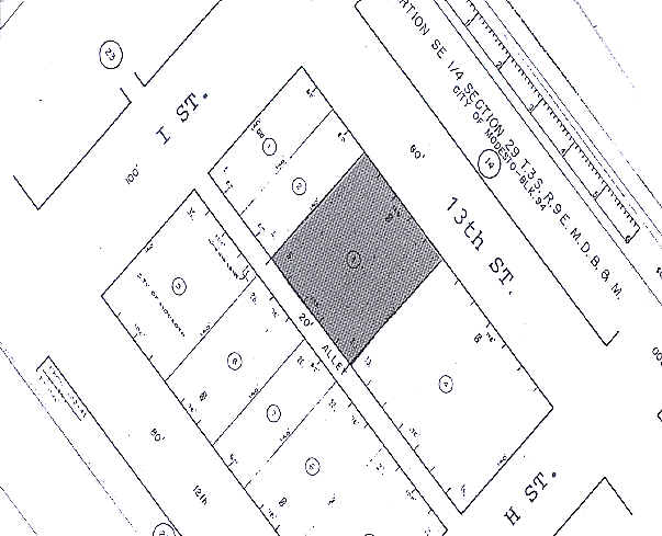 821 13th St, Modesto, CA à louer - Plan cadastral – Image 2 sur 10