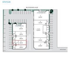 2100 E McFadden Ave, Santa Ana, CA à louer Plan d’étage– Image 1 sur 1
