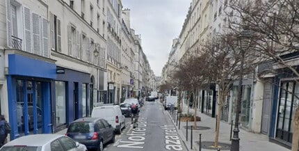 Paris - Vue aérienne vue de carte