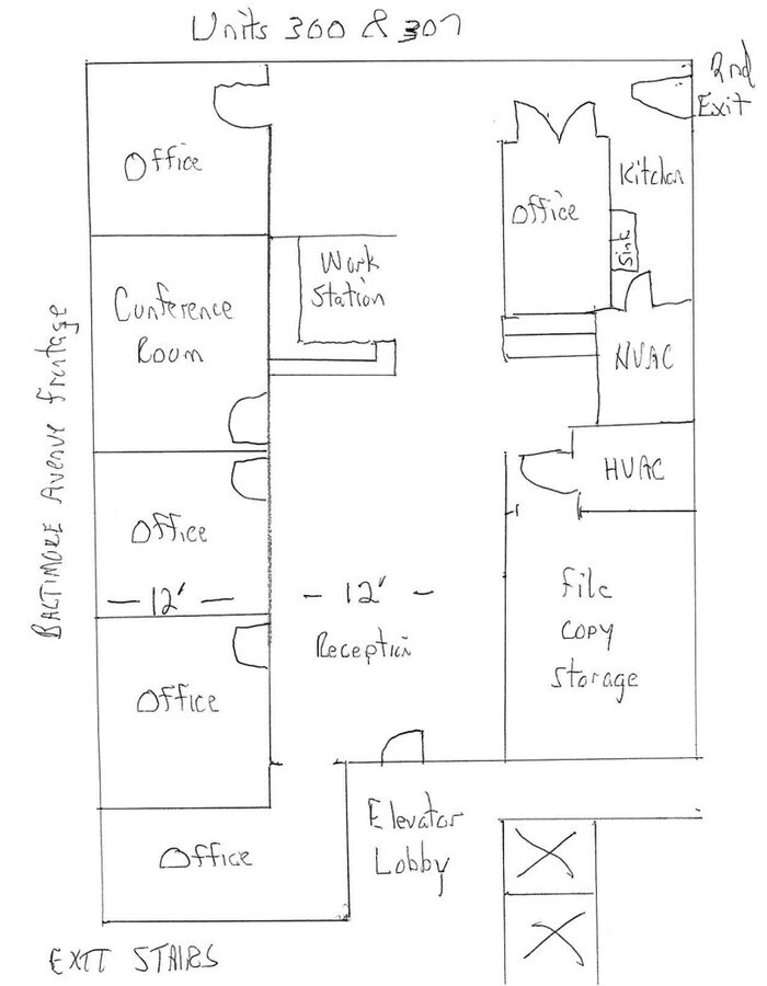 606 Baltimore Ave, Towson, MD 21204 - Lot 300/307 -  - Plan d’étage - Image 1 of 5