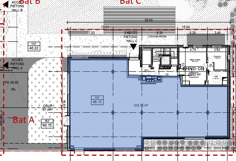 Bureau dans Angers à vendre Plan d’étage– Image 1 sur 8