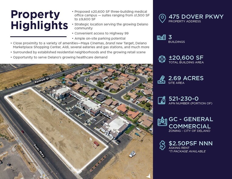 475 Dover Pky, Delano, CA à louer - Photo de l’immeuble – Image 2 sur 5