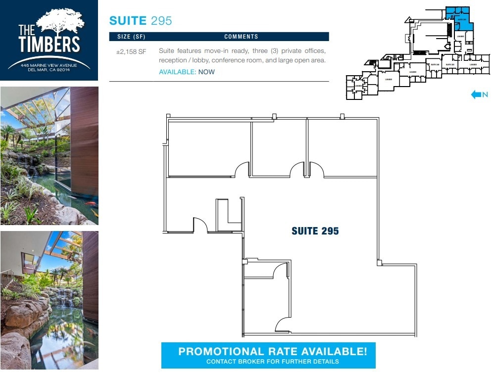 445 Marine View Ave, Del Mar, CA à louer Plan d’étage– Image 1 sur 1