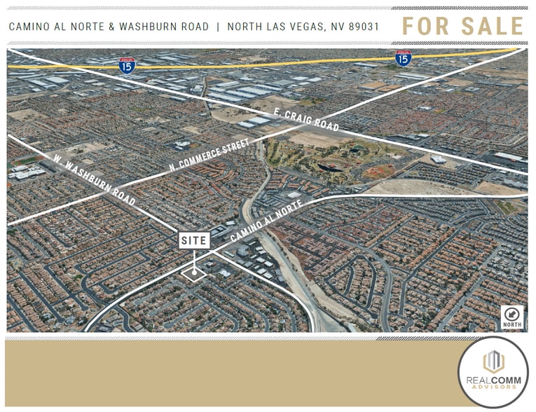 Washburn Rd, North Las Vegas, NV à vendre - Aérien – Image 3 sur 4
