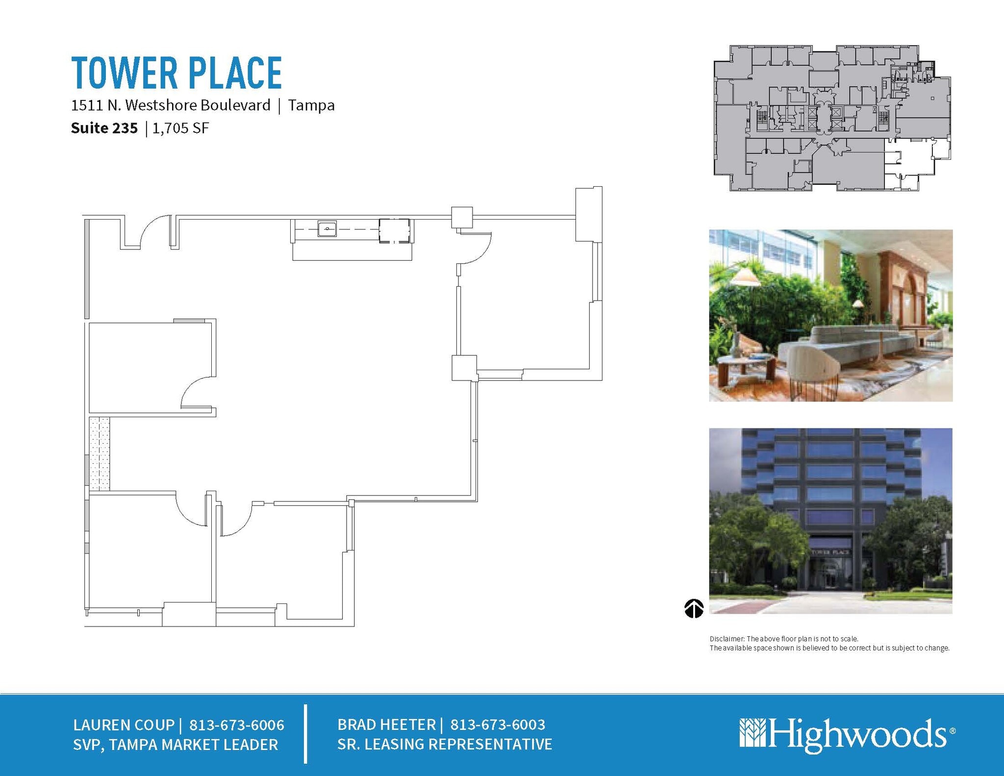 1511 N Westshore Blvd, Tampa, FL à louer Plan d’étage– Image 1 sur 1