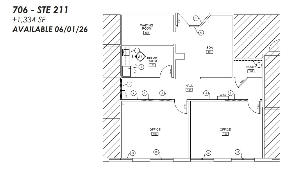 702 E Bell Rd, Phoenix, AZ à louer Plan d’étage– Image 1 sur 1