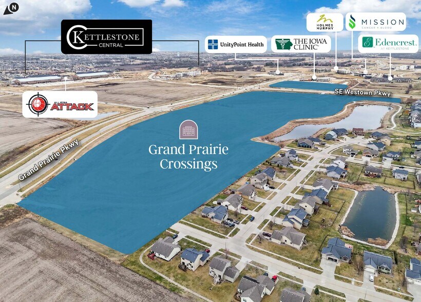 Grand Praire Pky & Westown Pky, Waukee, IA à vendre - Aérien – Image 3 sur 7