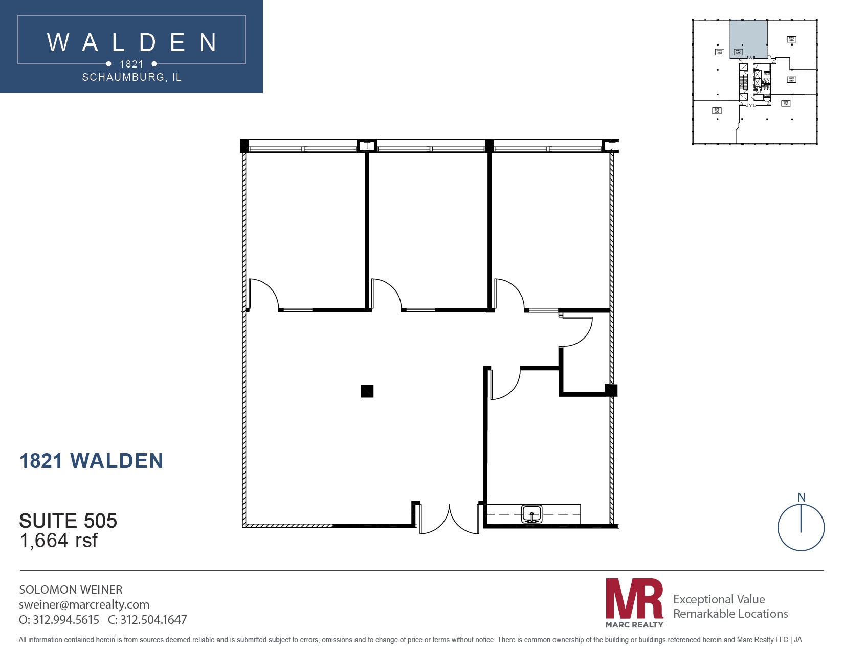 1821 Walden Office Sq, Schaumburg, IL à louer Plan d’étage– Image 1 sur 1