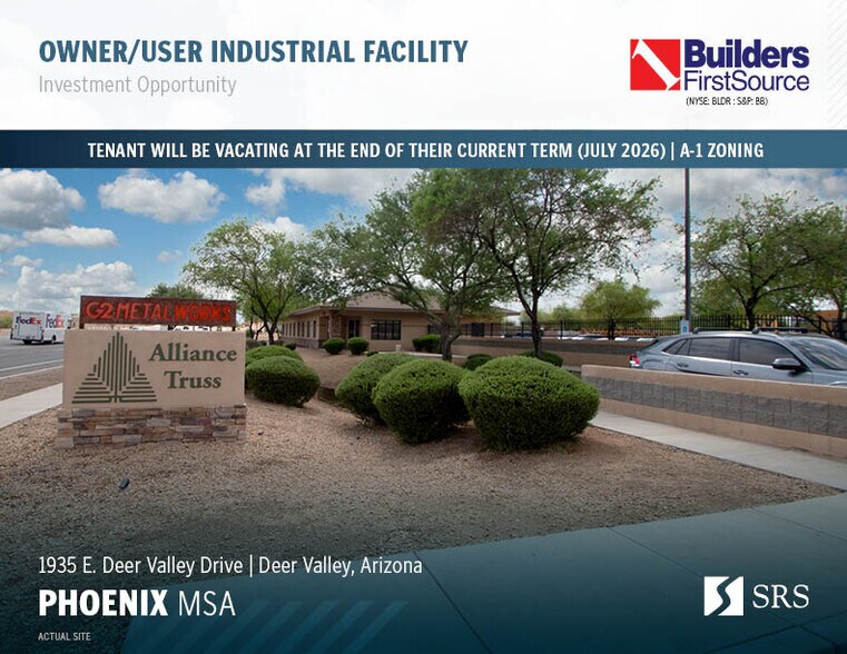 1935 E Deer Valley Dr, Phoenix, AZ à vendre - Photo de l’immeuble – Image 1 sur 11