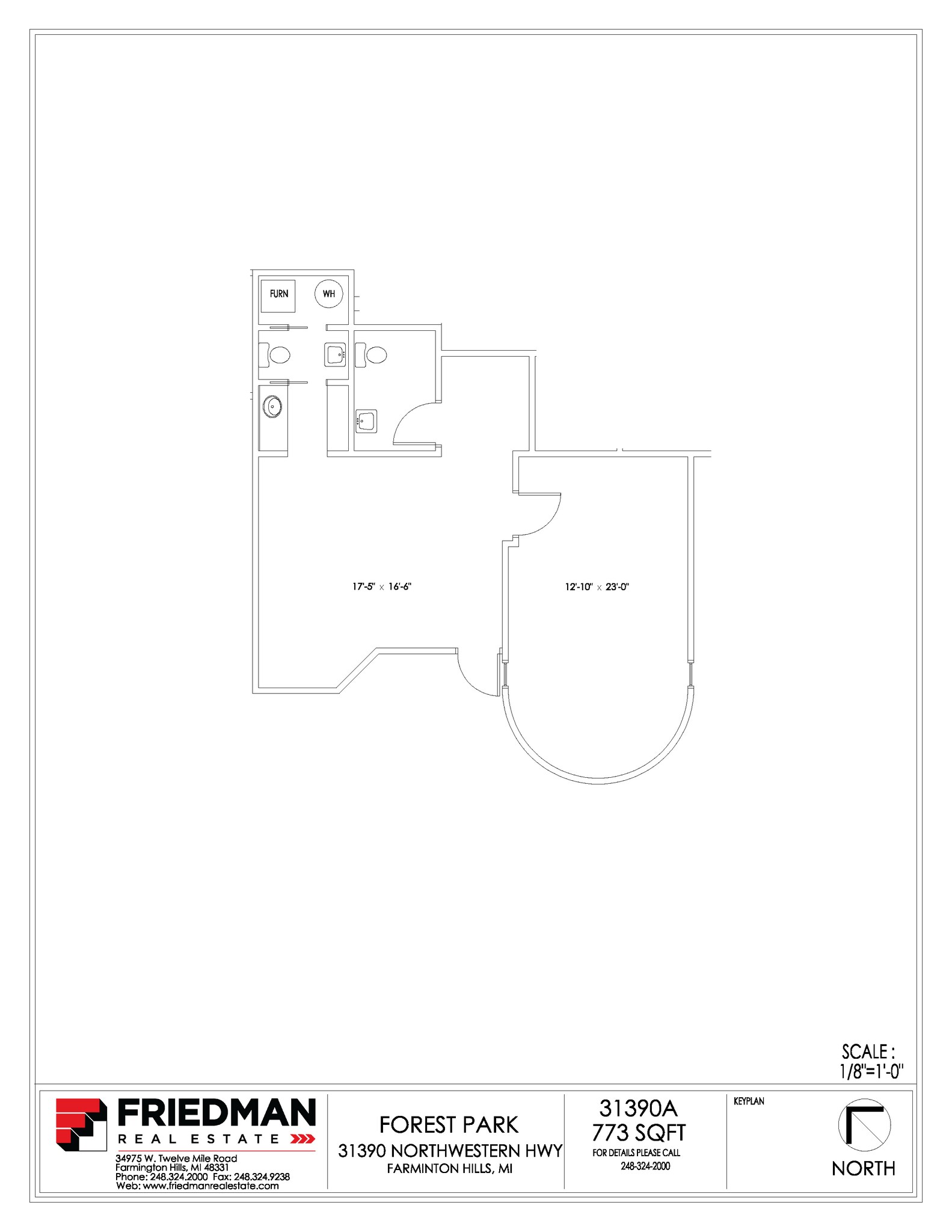 31390-31396 Northwestern Hwy, Farmington Hills, MI à louer Plan d’étage– Image 1 sur 1