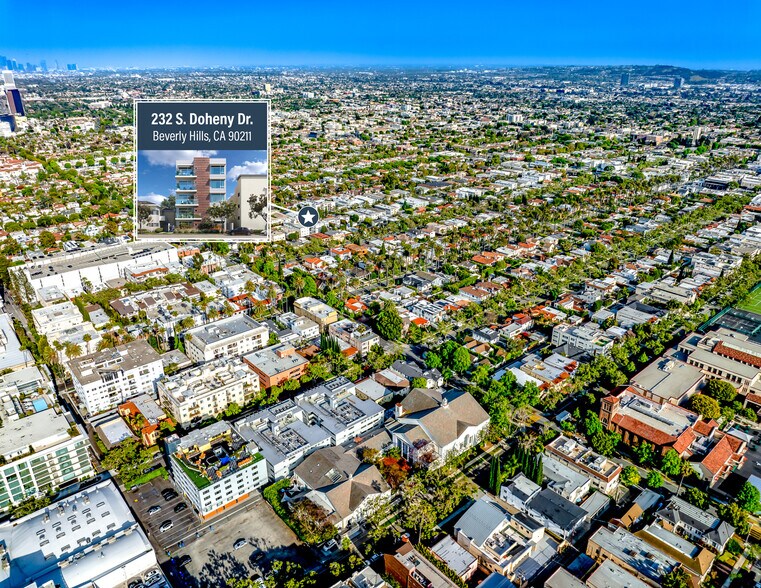 232 S Doheny Dr, Beverly Hills, CA à vendre - Aérien – Image 2 sur 9