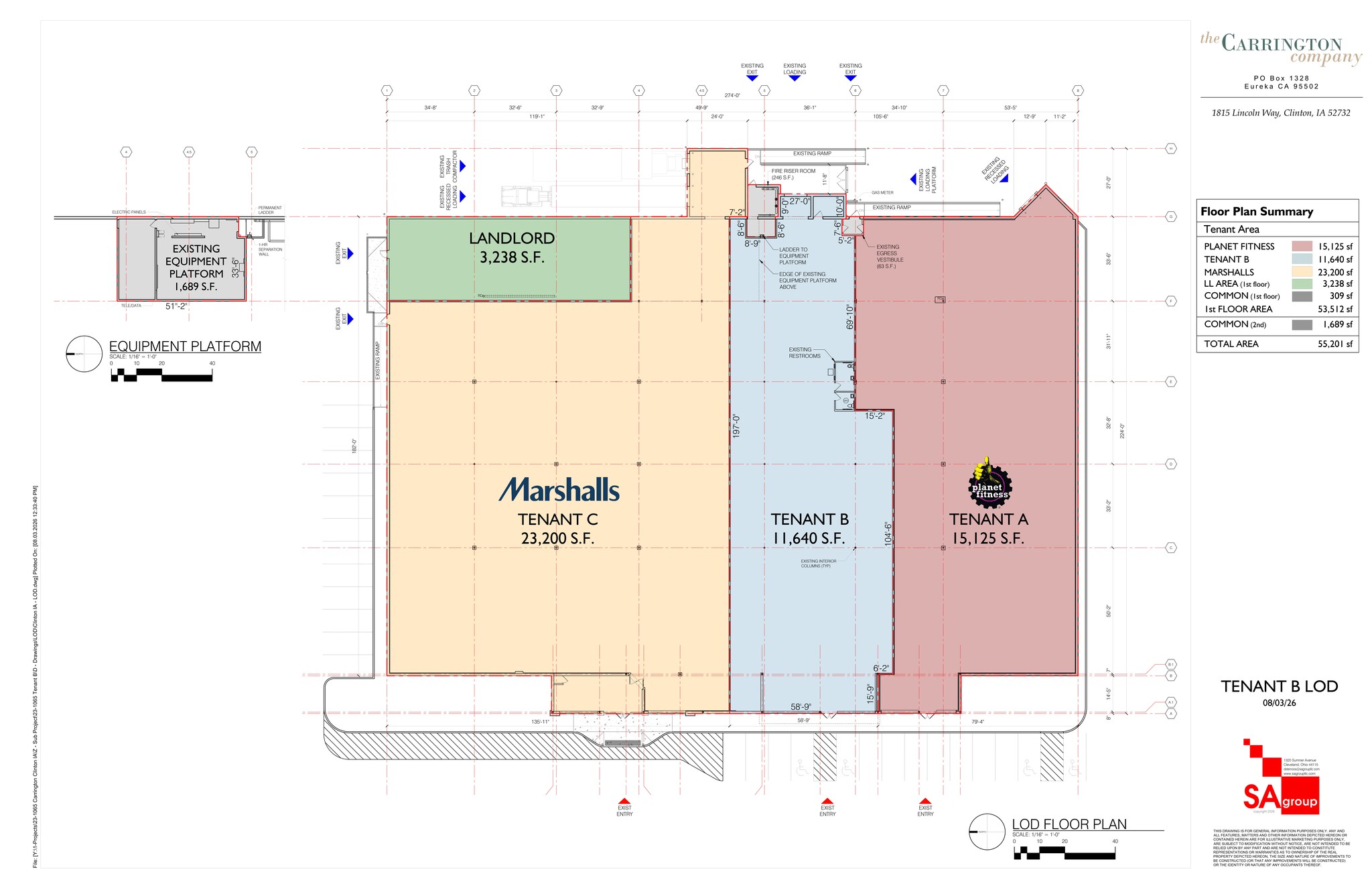 1815 Lincoln Way, Clinton, IA à louer Plan de site– Image 1 sur 1