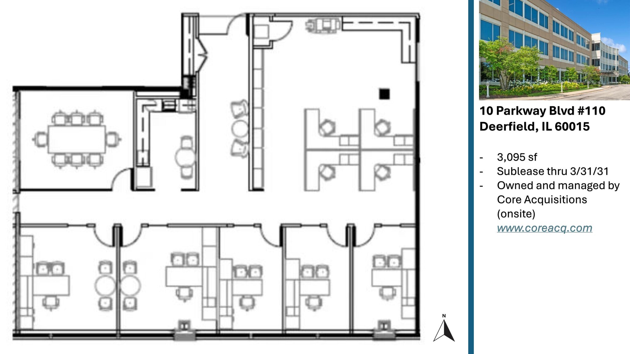 10 Parkway Blvd N, Deerfield, IL à louer Plan de site– Image 1 sur 11