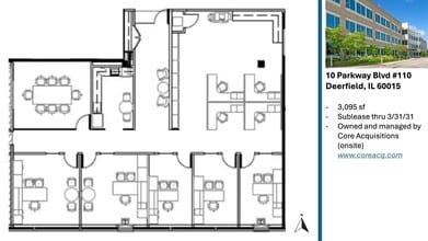 10 Parkway Blvd N, Deerfield, IL à louer Plan de site– Image 1 sur 11