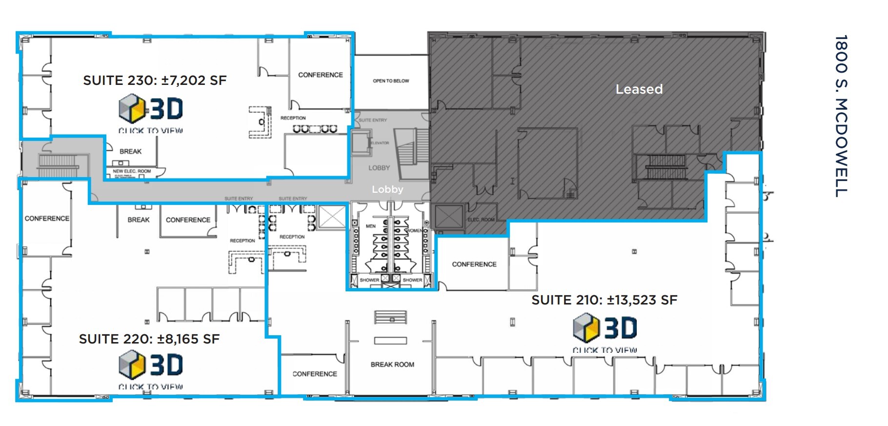 1800 S McDowell Blvd, Petaluma, CA à louer Plan d’étage– Image 1 sur 1