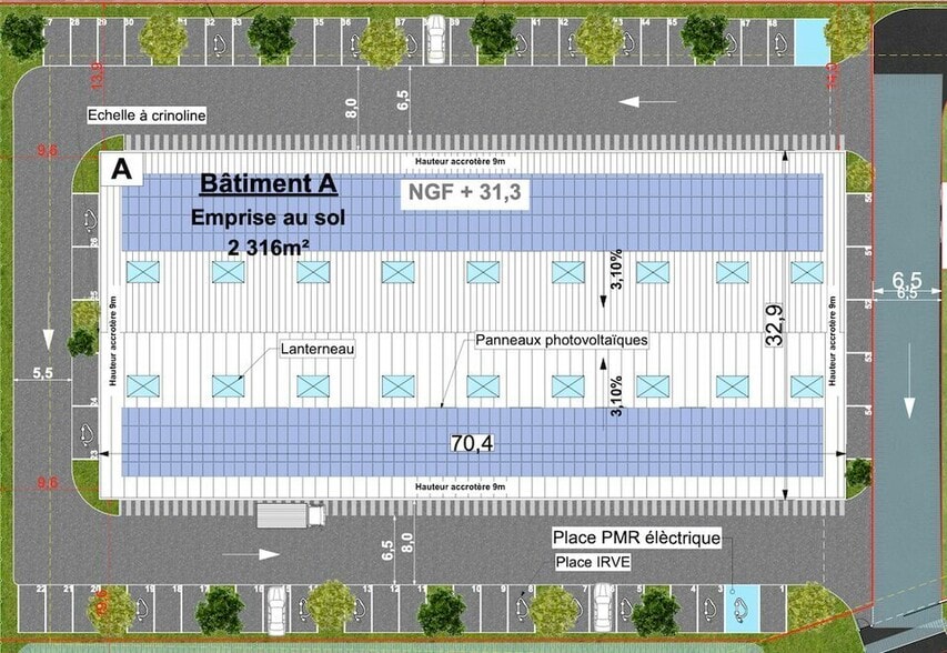 Local d'activités dans Colombelles à vendre - Plan de site – Image 2 sur 3