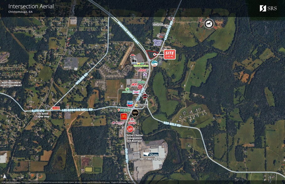 NEC Hwy 27 & Lafayette rd, Chickamauga, GA à vendre - Aérien – Image 2 sur 3
