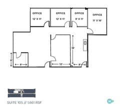 8445 Keystone Crossing, Indianapolis, IN à louer Plan d’étage– Image 1 sur 1