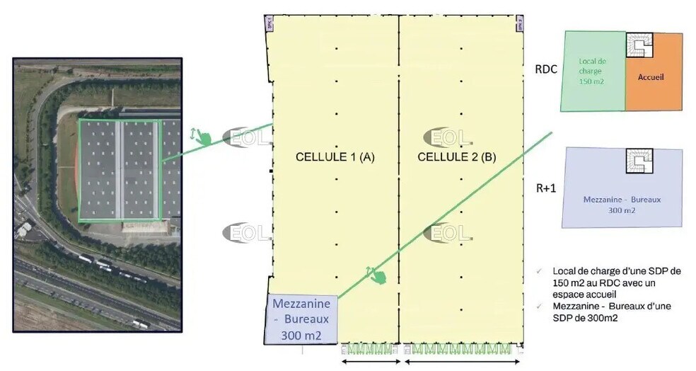 Industriel/Logistique dans Châtres à louer - Plan de site – Image 3 sur 7