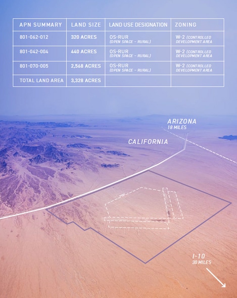 CA -62, Desert Center, CA à louer - Aérien – Image 2 sur 6