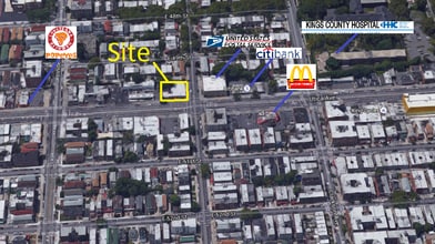 746 Utica Ave, Brooklyn, NY - VUE AÉRIENNE  vue de carte