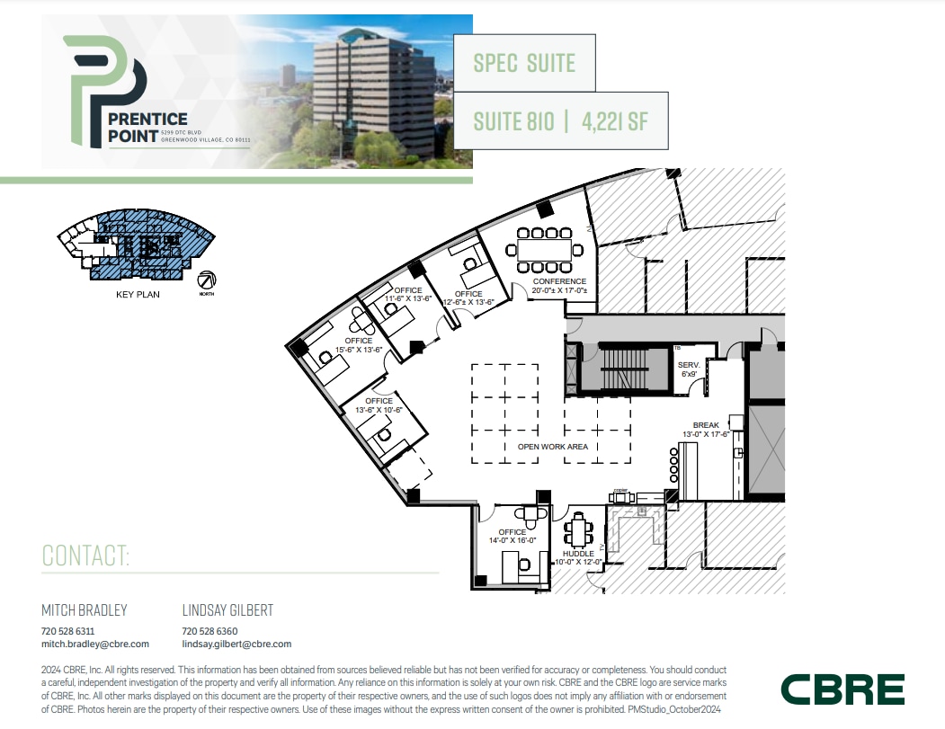 5299 Dtc Blvd, Greenwood Village, CO à louer Plan d’étage– Image 1 sur 1