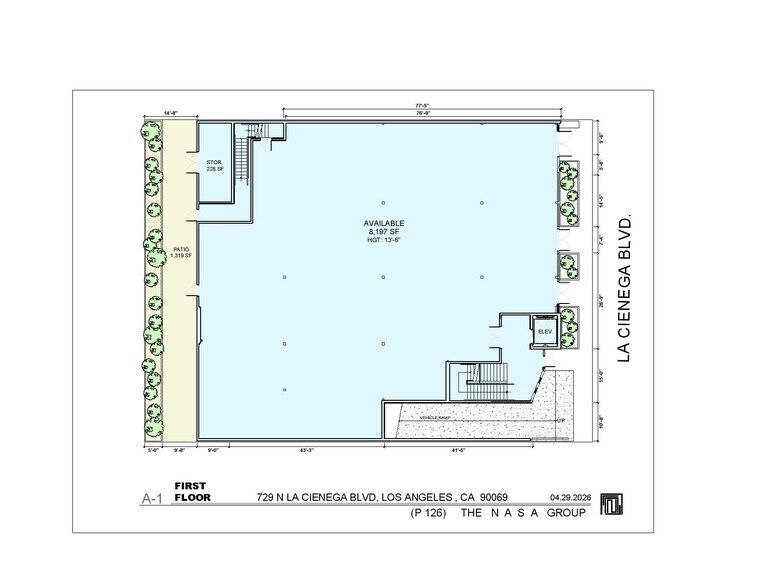 729-731 N La Cienega Blvd, Los Angeles, CA à louer - Plan d’étage – Image 3 sur 6